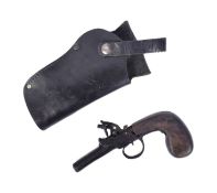 19TH CENTURY EUROPEAN FLINTLOCK PISTOL
