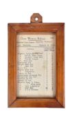 RAILWAYANA - GWR BRISTOL AND TAUNTON CIRCUIT LIST