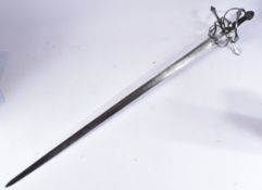 16TH CENTURY EUROPEAN RAPIER SWORD WITH 17TH CENTURY BLADE