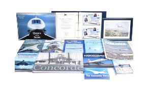 COLLECTION OF ASSORTED CONCORDE BOOKS & MEMORABILIA