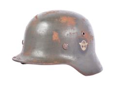 WWII SECOND WORLD WAR GERMAN M35 POLICE HELMET
