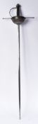 17TH CENTURY CUP HILT RAPIER SWORD