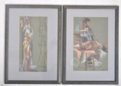 JANICE WALTON - PAIR OF 20TH CENTURY PASTEL ON PAPER PAINTINGS