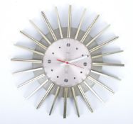 SMITHS - MID CENTURY STARBURST WALL CLOCK