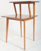 PETER HAYWARD FOR VANSON - MID CENTURY TWO TIER SIDE TABLE