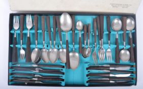 JOSEPH RODGERS - MID CENTURY TEAK HANDLES CUTLERY SET