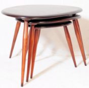 ERCOL FURNITURE - MODEL 354 BEECH & ELM PEBBLE NEST