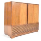 RETRO VINTAGE MID CENTURY TEAK CONVERTED COCKTAIL CABINET