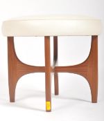G-PLAN - A TEAK FRAMED DRESSING TABLE STOOL