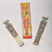 SELECTION OF THREE 20TH CENTURY FAIRGROUND PAINTED PANELS