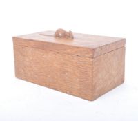 ROBERT 'MOUSEMAN' THOMPSON CARVED OAK TRINKET BOX