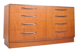 G PLAN - FRESCO RANGE - DOUBLE BANK CHEST OF DRAWERS