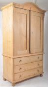 SCANDINAVIAN PINE COTTAGE COUNTRY LINEN PRESS WARDROBE