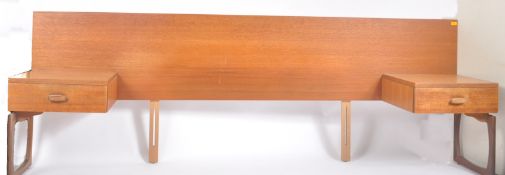 G-PLAN - QUADRILLE - A 1960s TEAK SUPER KING SIZE HEADBOARD