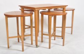 POUL HUNDEVAD - RETRO 1960S TEAK QUARTETTO NEST OF TABLES
