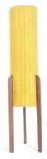 ROCKET LAMP - RETRO 1960S SPACE AGE TEAK & FABRIC FLOOR LAMP