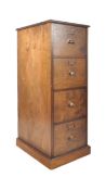 RETRO MID CENTURY PANEL WOOD TALL FILING CABINET