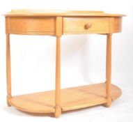 ERCOL - A BEECH & ELM HALL SIDE CONSOLE TABLE