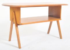 MID CENTURY WALNUT TWO TIER COFFEE TABLE / LOW TABLE