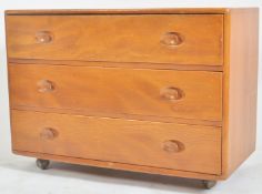 ERCOL - WINDSOR RANGE - MID CENTURY ELM CHEST OF DRAWERS