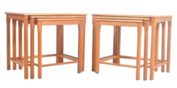 TWO VINTAGE 1970s DANISH TOFTEN NEST OF TABLES