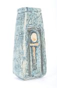 TROIKA CORNWALL 1970S POTTERY COFFIN VASE BY AVRIL BENNETT