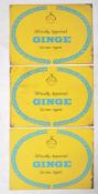 THREE VINTAGE ADVERTISEMENT METAL GINGE-RAADVAD SIGNS