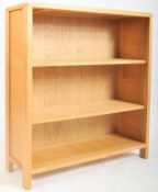 CONTEMPORARY ERCOL MODERN DESIGN LIGHT OAK OPEN BOOKCASE