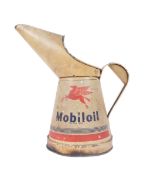 MOBILOIL - VINTAGE 20TH 1/2 GALLON OIL MEASURES