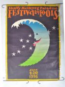 ADVERTISING - 1970s RETRO EUROPEAN FESTIVAL OF FOOLS POSTER