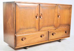 ERCOL MODEL 366 - VINTAGE 1960S BEECH AND ELM SIDEBOARD