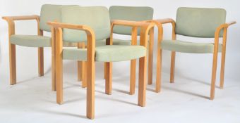 MAGNUS OLESEN RETRO ARMCHAIRS BY VR THYGESEN AND J SORENSEN
