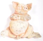 VINTAGE 20TH CENTURY PAPIER MACHE PROP OF A SLEEPING PIG