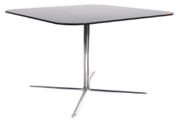 1970s SMOKED GLASS AND CHROME COFFEE / LOW TABLE