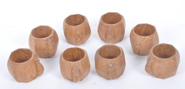 ROBERT 'MOUSEMAN' THOMPSON OF KILBURN - EIGHT OAK NAPKIN RINGS