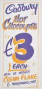 CADBURYS - CONTEMPORARY HOT CHOCOLATE ADVERTISING SIGN