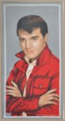 LARGE 20TH CENTURY 1980s ELVIS PRESLEY WALL HANGING
