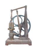 VINTAGE CAST IRON AND BRASS VACUUM PUMP COMPRESSOR