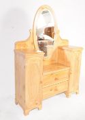 PINE ART NOUVEAU CONTINENTAL DROP CENTRE DRESSING TABLE