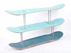 CONTEMPORARY BESPOKE SKATEBOARDS SHELF UNIT