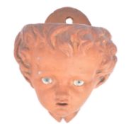 VICTORIAN TERRACOTTA PLANTER IN THE FORM OF CHERUB'S HEAD