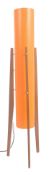 ROCKET LAMP - RETRO VINTAGE SPACE AGE TEAK & ACRYLIC FLOOR LAMP