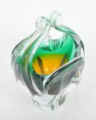 JOSEF HOSPODKA FOR CHRIBSKA - STUDIO ART GLASS BONBON BASKET