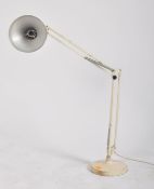 HERBERT TERRY - RETRO MID CENTURY ANGLEPOISE WHITE DESK LAMP