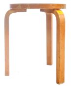 ALVAR AALTO - MODEL 60 - RETRO 1930S FINNISH BENTWOOD STOOL