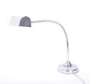 RETRO VINTAGE CHROME GOOSENECK TABLE DESK LAMP