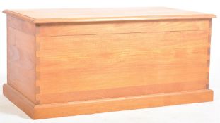 20TH CENTURY SOLID TEAK BLANKET BOX / COFFEE TABLE
