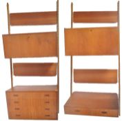 PS SYSTEM - RETRO 1960S TEAK DANISH MODULAR WALL SYSTEM