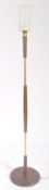 RETRO MID CENTURY TEAK & METAL FLOOR STANDARD LAMP
