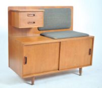 JENTIQUE RETRO VINTAGE 1970S TEAK WOOD TELEPHONE TABLE